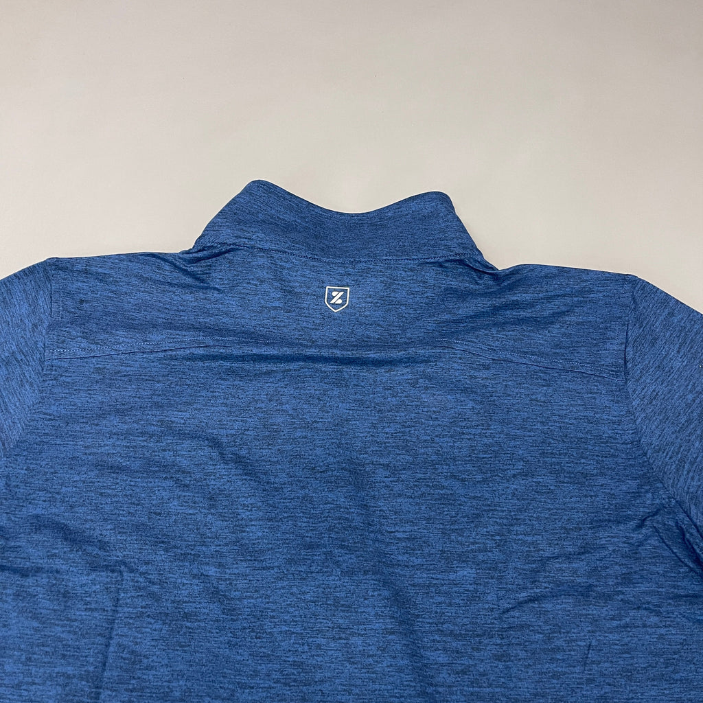 ZUSA Pull Over Shirt Long Sleeve Brisk Quarter Zip Men's Sz XL Navy Heather (New)