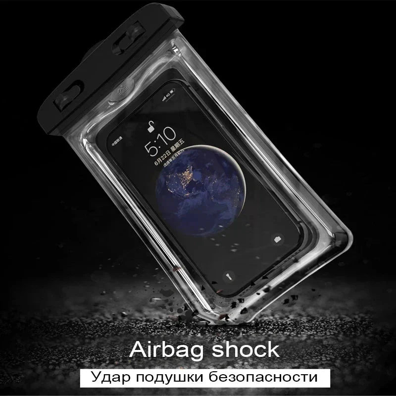 IP68 Universal Waterproof Phone Case Bag | Touch-Sensitive Pouch for iPhone, Samsung, and More