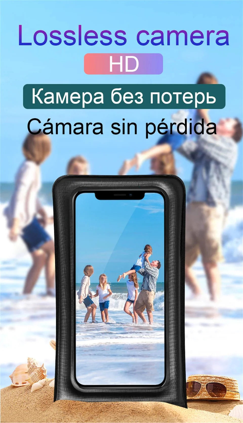 IP68 Universal Waterproof Phone Case Bag | Touch-Sensitive Pouch for iPhone, Samsung, and More
