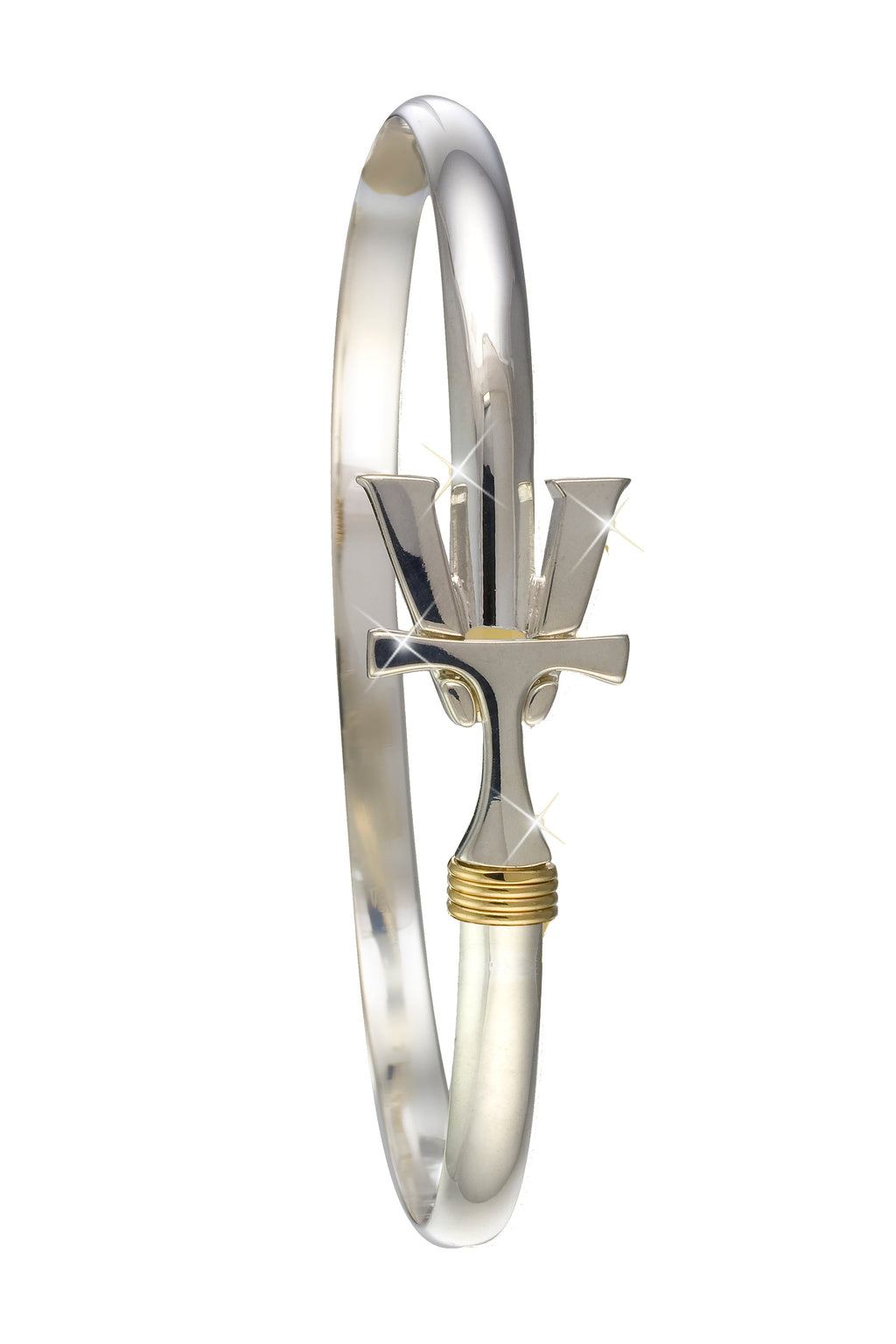 Vermont  Hook Bracelet Silver - 4mm Band - 7.5 Inch