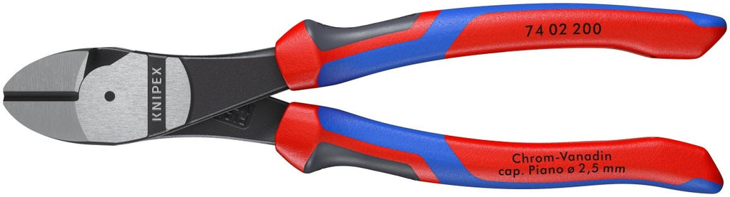 Knipex High Leverage Diagonal Cutters With Comfort Grip 8" 74 02 200