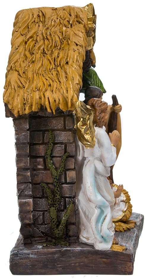 Painted Holy Family Nativity