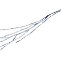 6 Foot Pre-Lit LED Twinkle Silver Branch Garland