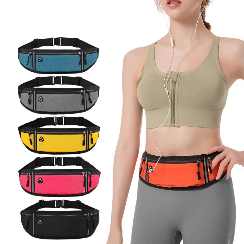 Waterproof Running Waist Bag | Lightweight Reflective Fanny Pack for Sports