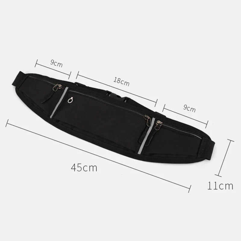 Waterproof Running Waist Bag | Lightweight Reflective Fanny Pack for Sports