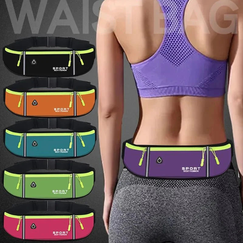 Waterproof Running Waist Bag | Lightweight Reflective Fanny Pack for Sports