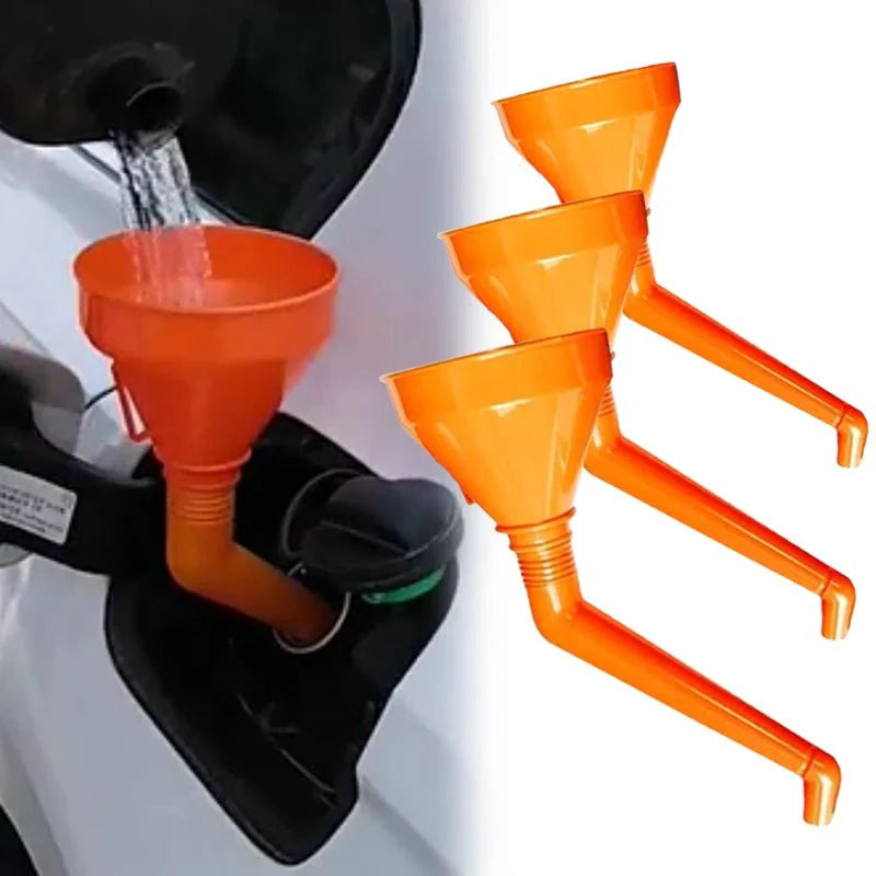 Engine Oil Funnel with Filter | Long Mouth Refueling Tool for Cars and Motorcycles