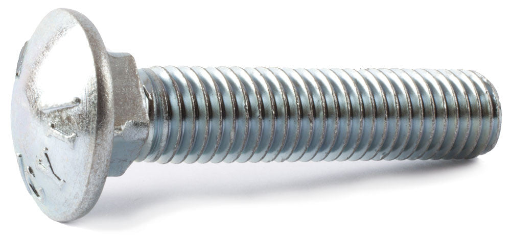 7/16-14 x 1 1/2 Grade 5 Carriage Bolt Zinc Plated