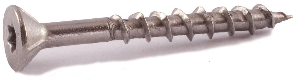 #10 x 3 Simpson 6-Lobe Flat-Head Deck-Drive™ DWP Wood Screws 316 Stainless Steel  (T25) - Box (1 lb. - 68)