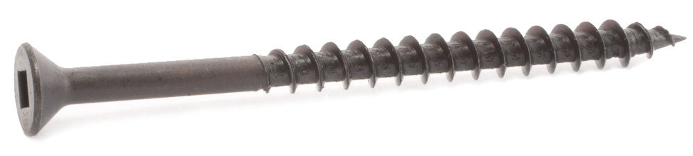 8 x 1 1/2 Square Flat Particle Board Screw Plain Lubed - Carton (6,000)