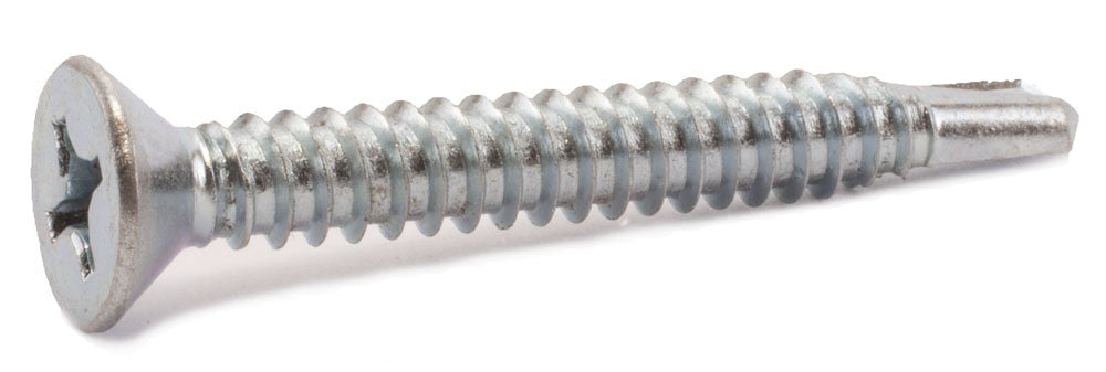 10-16 x 2 1/2 Phillips Flat Self Drill Screw Zinc Plated