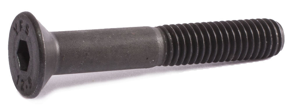 M10-1.50 x 18 Flat Socket Cap Screw 12.9 DIN 7991 Black Oxide