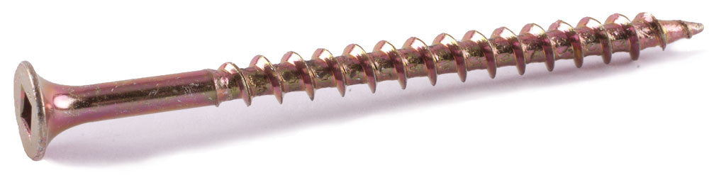 8 x 3 Square Bugle Decking Screws Yellow Zinc Plated - Carton (2000)