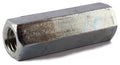 5/16-18 x 1/2 x 1 3/4 A563 Grade A Hex Coupling Nut ZInc Plated