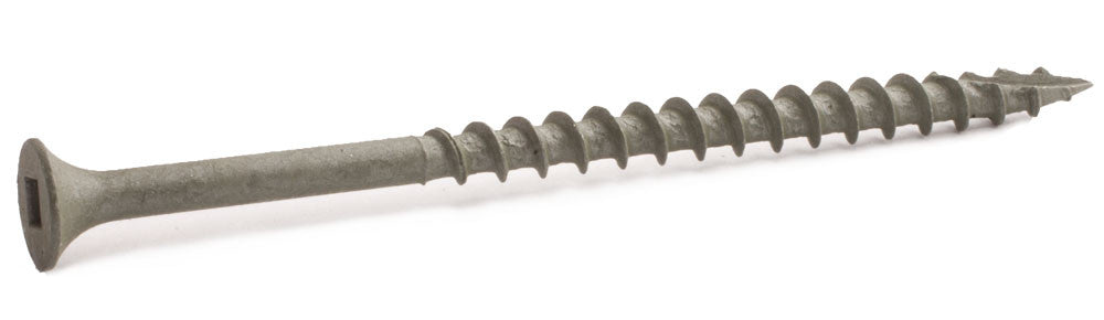 8 x 2 1/2 Square Bugle Decking Screws W.A.R. Coated Type 17 - Carton (2,500)
