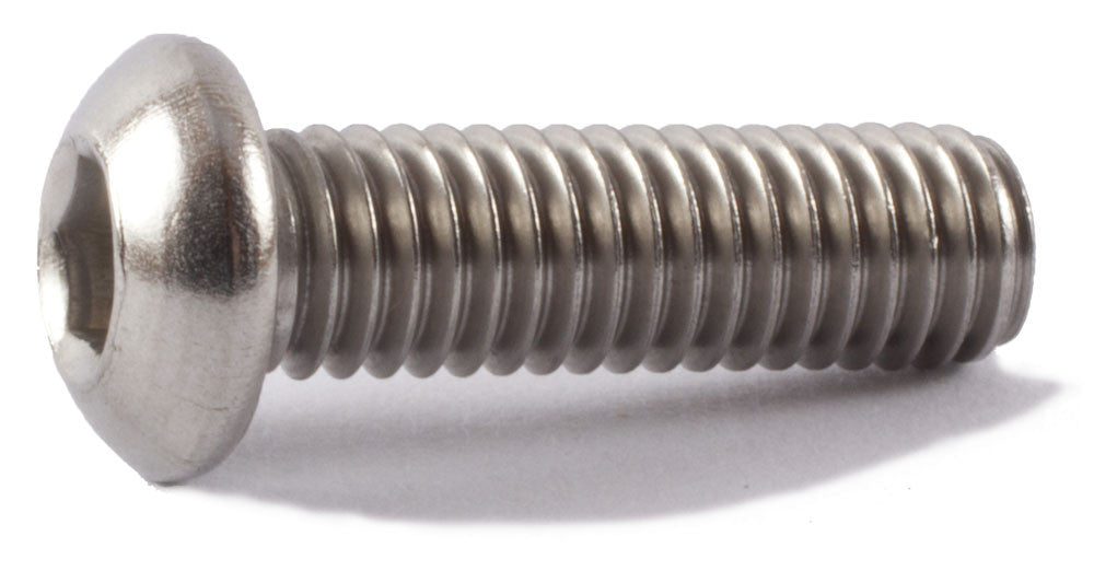 M8-1.25 x 16 Button Socket Cap Screw ISO 7380 18-8 (A2) Stainless Steel - Metric