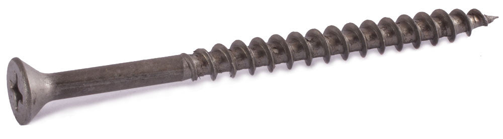 6 x 3/4 Phillips Flat Particle Board Screw Plain & Lubed - Carton (20,000)
