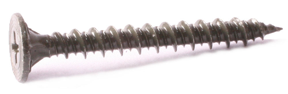 8 x 2 1/4 Phillips Wafer Hi-Low Cement Board Screws w/ Nibs Sharp Point Ruspert Coated - Carton (2500)