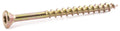 8 x 2 Star Flat Decking Screws w/ NIBS Yellow Zinc Plated T17 - Carton (3500)