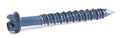 1/4 x 2 1/4 Slotted Hex Hi-Low Thread Concrete Screws Blue Ceramic Coated (1500)