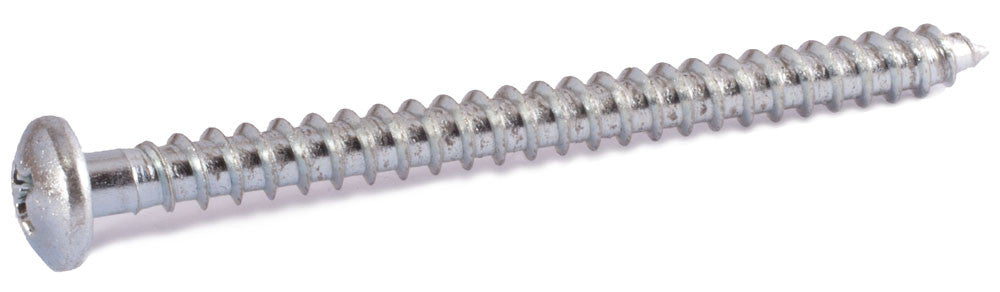 8 x 1 1/2 Phil Pan Sheet Metal Screw Zinc Plated
