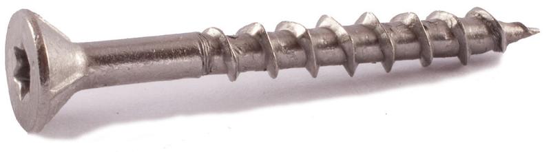 #8 x 3 Simpson Flat-Head Deck-Drive™ DWP Wood Screws 305 Stainless Steel (T20) - Box (1750)