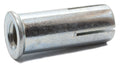 1/4-20 Lipped Drop-In Anchor Zinc Plated (100)