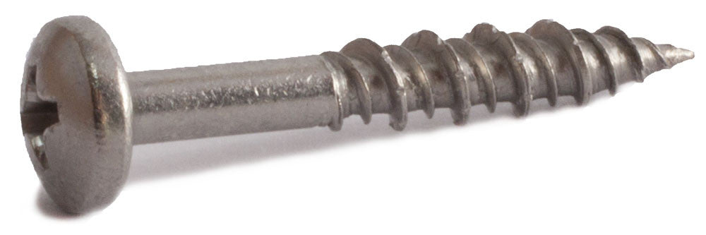 10 x 1 1/4 Simpson Pan-Head Marine Screw - Phillips Drive 316 SS - Box (100)