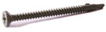 8 x 1 1/4 Phillips Flat w/ Nibs Self Drilling Cement Board Screws w/ Wings Ruspert Coated - Carton (5000)