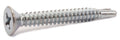 14-14 x 5 Phillips Flat Self Drill Screw Zinc Plated
