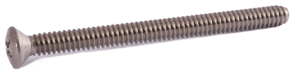 4-40 x 5/8 Phillips Oval Machine Screw 18-8 (A2) Stainless Steel