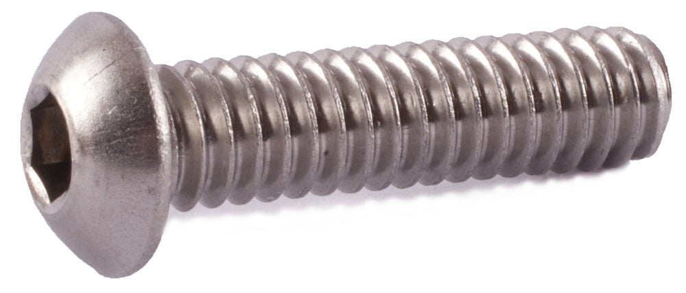 2-56 x 3/8 Button Socket Cap Screw 18-8 (A2) Stainless Steel