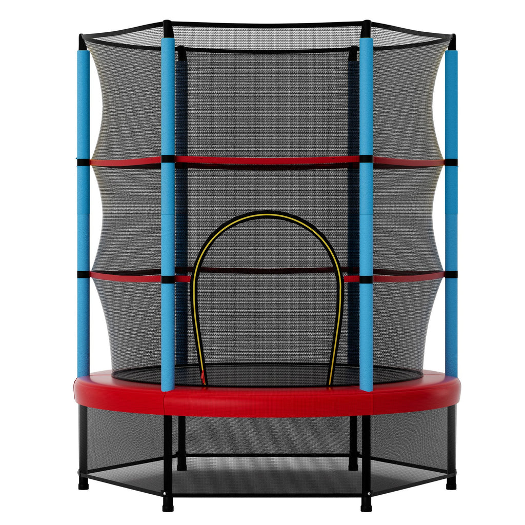 55 Inch Mini Trampoline for Kids with Safety Enclosure Net for Indoor Outdoor