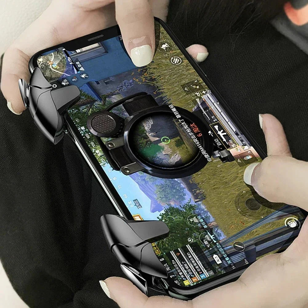 Mobile Game Triggers (2 Pack) | Shark-Style PUBG L1R1 Shooting Controller for iOS & Android