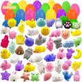 Mochi Squishy Toy Filled Easter Eggs | Mystery Animal Stress Relief Toys for Kids and Adults
