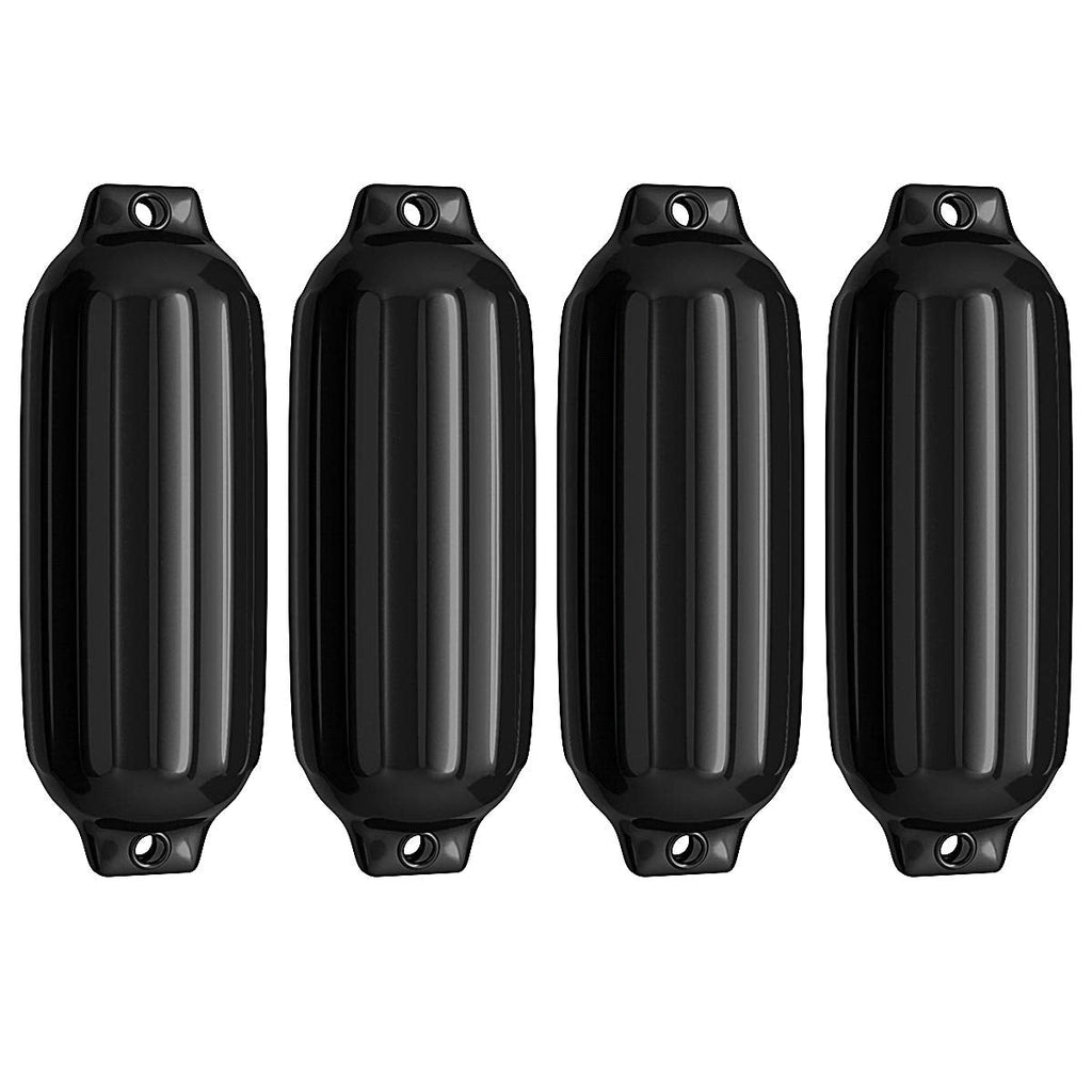 4 Ribbed Marine 8.5" x 27" Boat Fender Vinyl Bumper