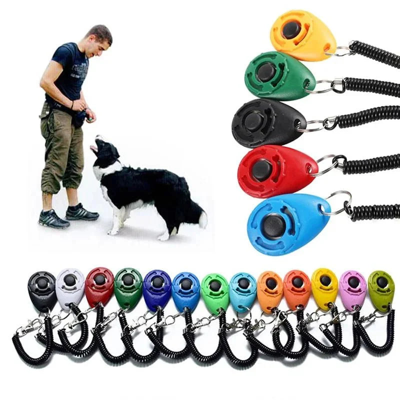 Pet Training Clicker with Adjustable Wrist Strap | Dog and Cat Training Aid