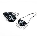 Pirate Skull Hat and Eye Patch Set | Kids Halloween Captain Costume Accessory