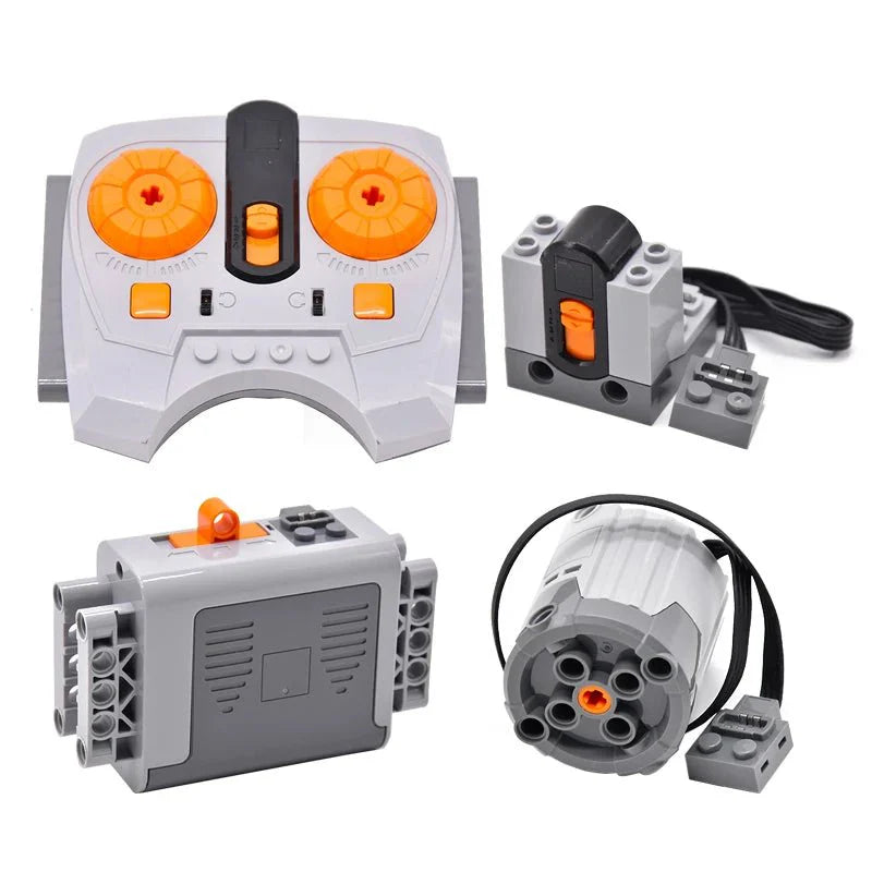 Motor and Electronics Kit | Educational DIY Accessories for Building Block Train