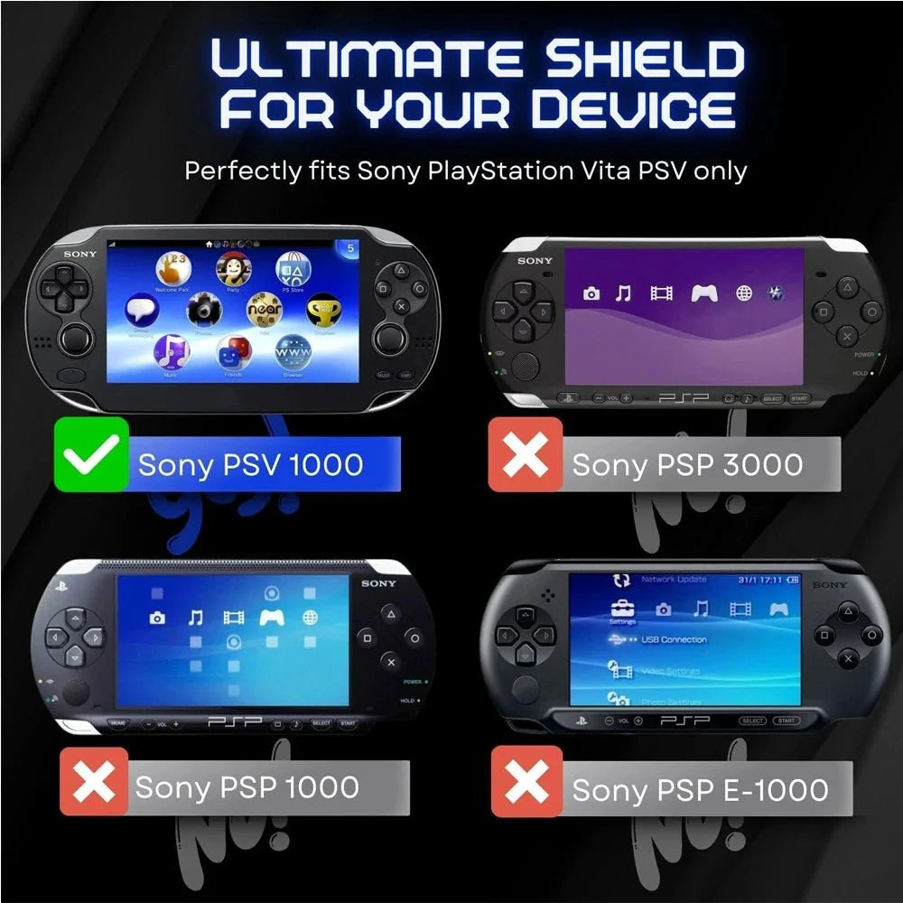 Protective Crystal Case for PS Vita 1000 | Transparent TPU Full Cover Shell