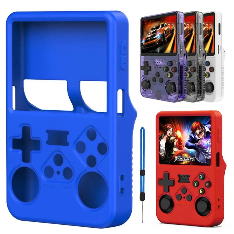 Silicone Case for R36S Handheld Console | 360° Shockproof Soft Shell Cover