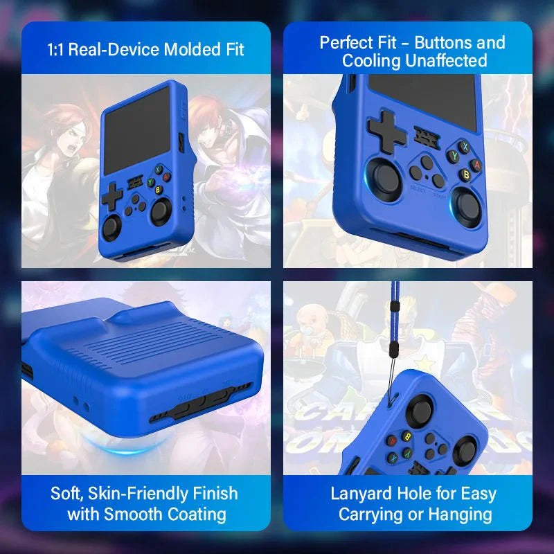 Silicone Case for R36S Handheld Console | 360° Shockproof Soft Shell Cover