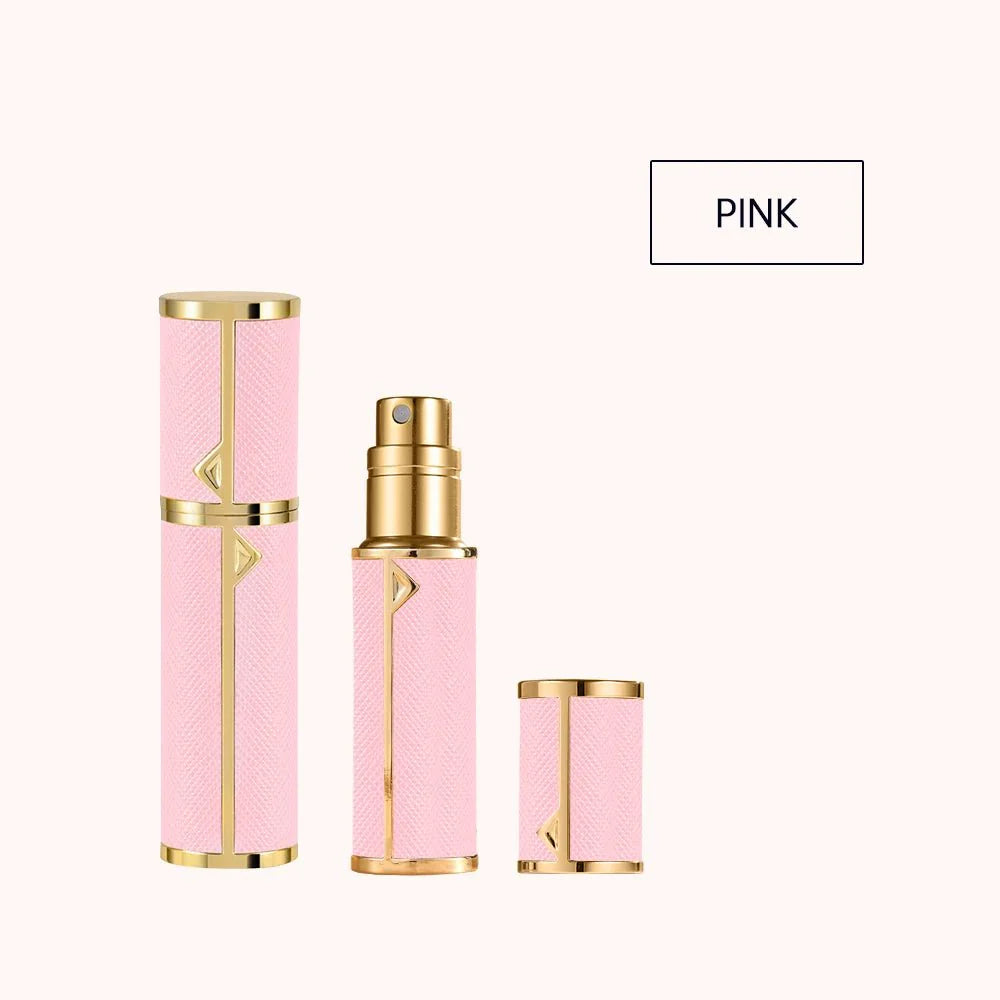 Refillable Perfume Bottle | 5ml Travel Spray Atomizer with PU Leather Case