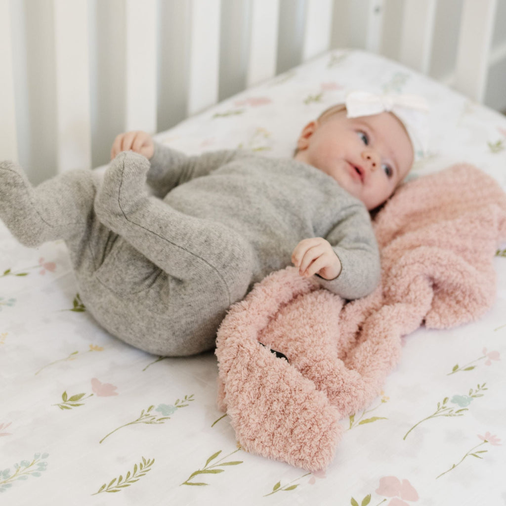 Ribbed Bamboni Mini Baby Blanket