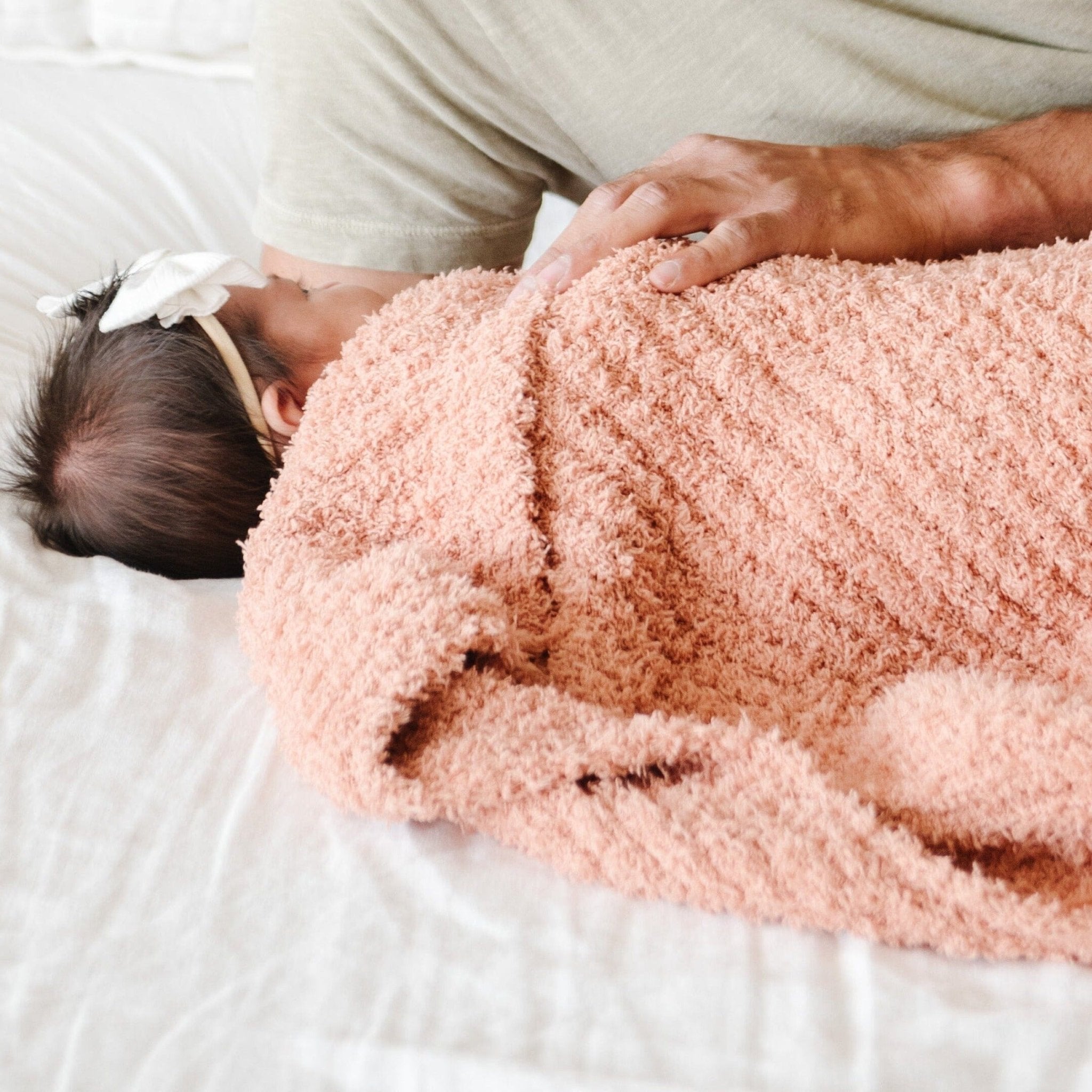 Ribbed Bamboni Mini Baby Blanket