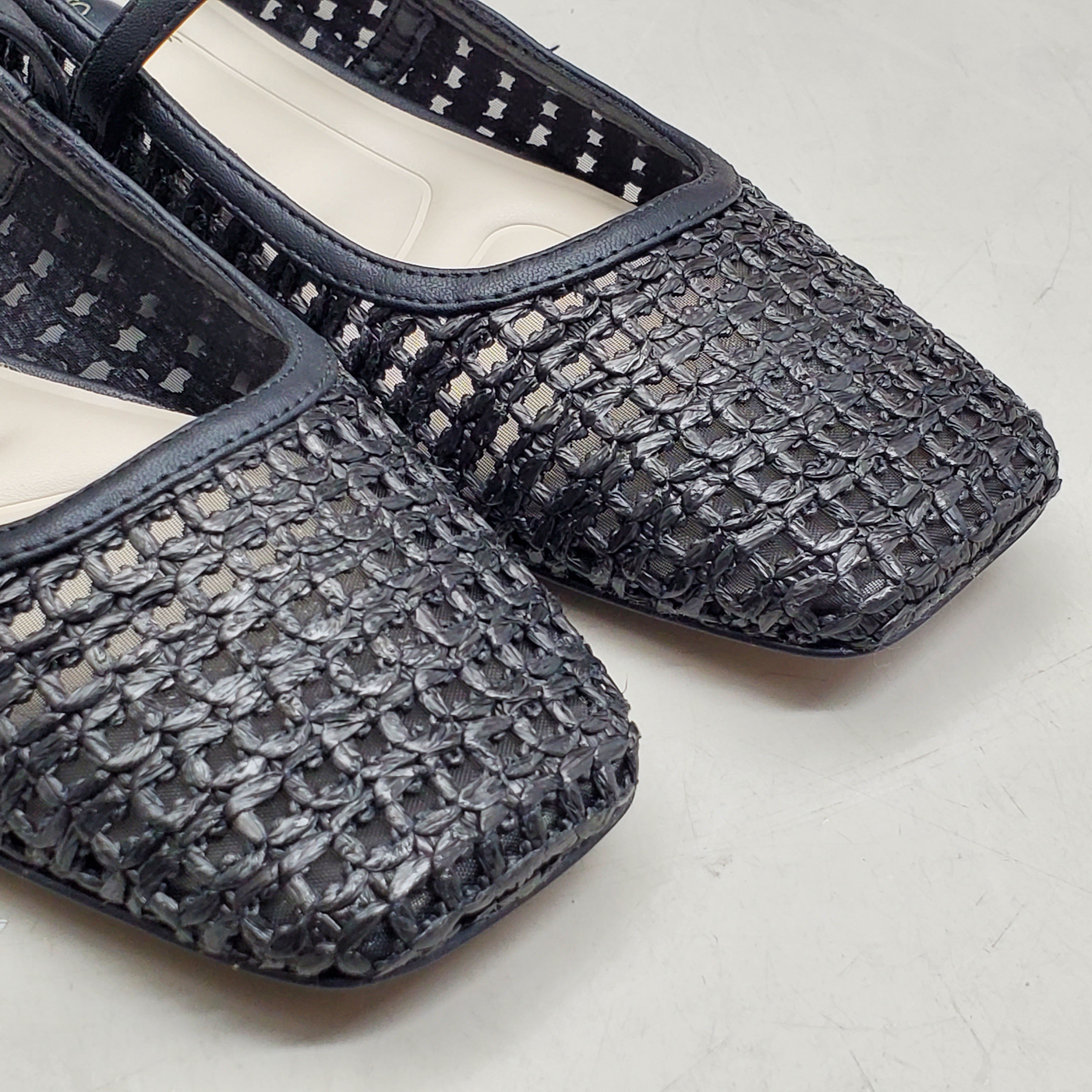 FRANCO SARTO L-Tinsley Mary Jane Women's Flat SZ M 9.5 Black