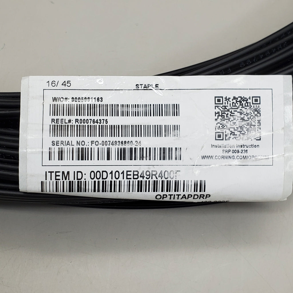 CORNING Fiber Optic Toneable Assembly Pushlok Hybrid Pigtail 400' 00D101EB49R400F