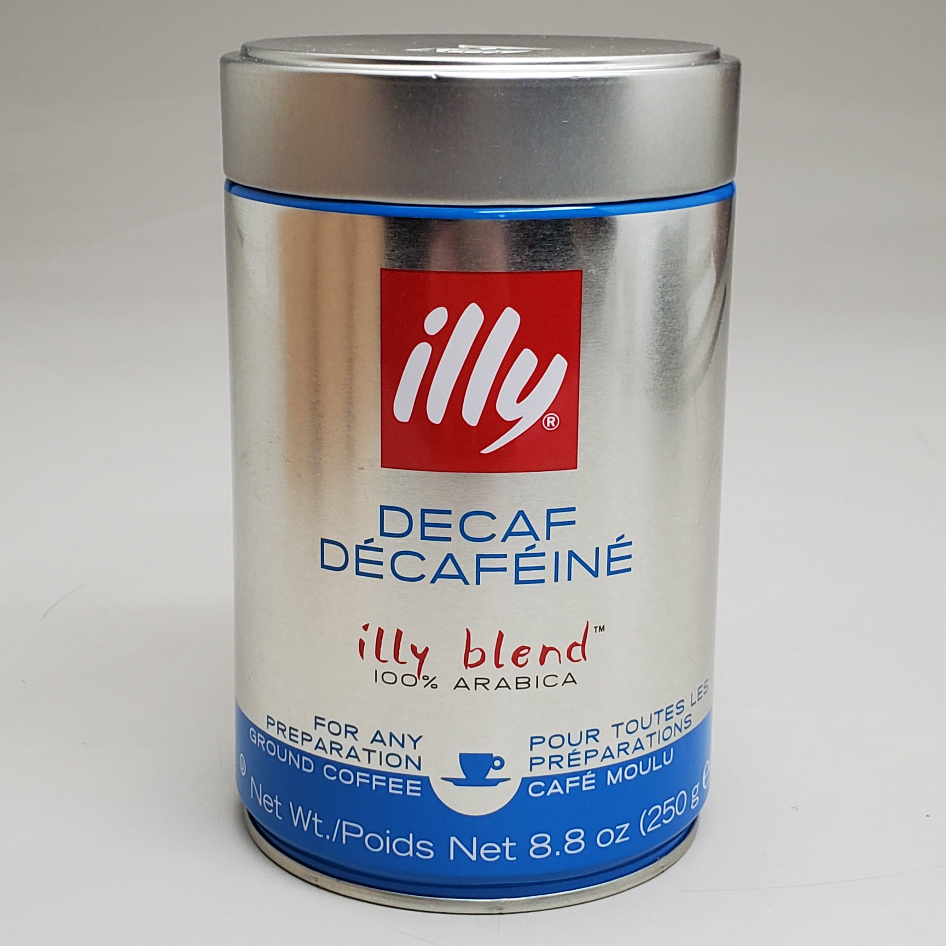 ILLY BLEND (6 PACK) Decaffeinated Roast Coffee Blend 100% Arabica 8.8oz Exp 6/25
