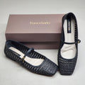 FRANCO SARTO L-Tinsley Mary Jane Women's Flat SZ M 9.5 Black