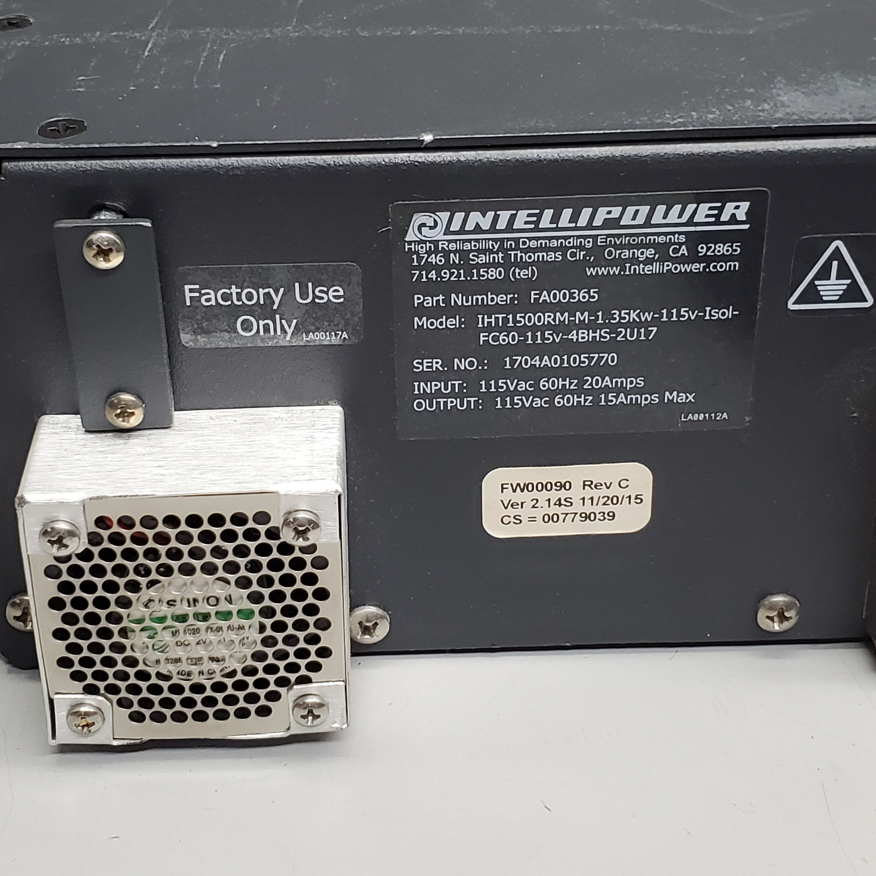 INTELLIPOWER Rugged UPS Extended Battery Backup Module 115Vac 60hz FA00365 (New Other)